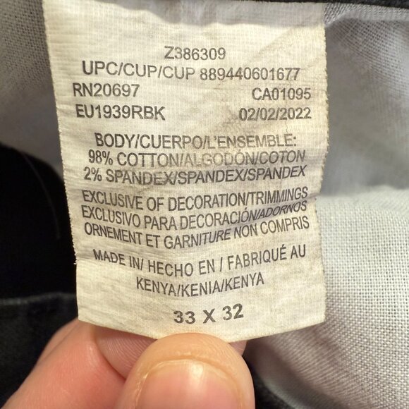 Dickies Mens Black Relaxed Fit Work Jeans  Size 33x32 Carpenter Workwear - Picture 6 of 9